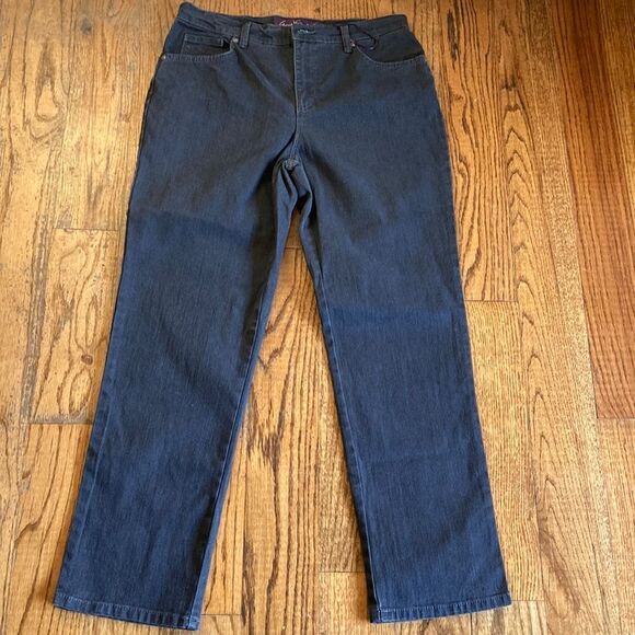 Gloria Vanderbilt Five Pocket Gray Amanda High Rise Jeans Size 10 NWNT - Picture 1 of 7